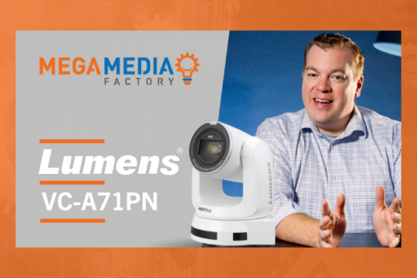 Lumens VC-A50PN, 4K, NDI, PTZ Camera