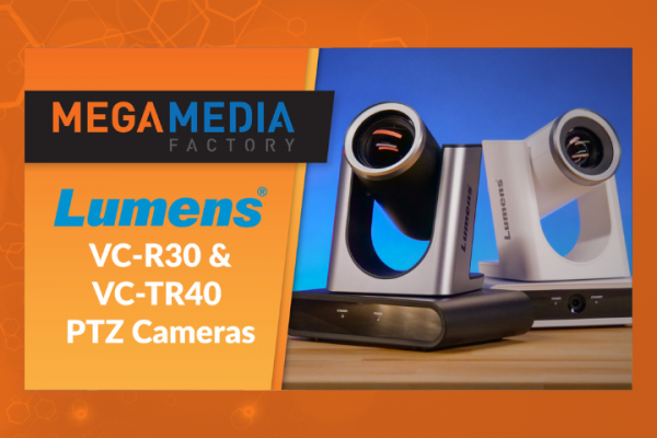 Lumens VC-R30 PTZ camera and VC-TR40 PTZ AI Tracking Camera